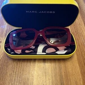 Marc Jacobs Burgundy Sunglasses with Case